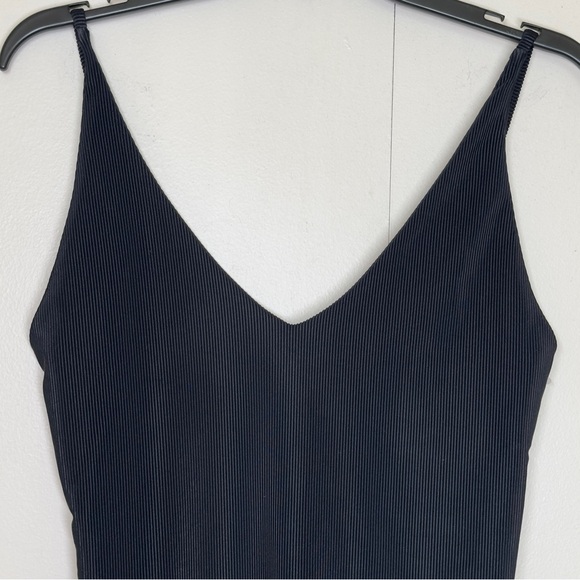 Beach Riot Reese One Piece Ribbed Core Collection Size Large Black - Picture 14 of 16